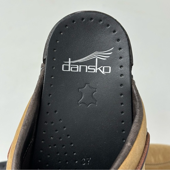 Dansko Shannon Tan Leather Mule Clogs Size 37 (6.5-7) - Picture 6 of 14